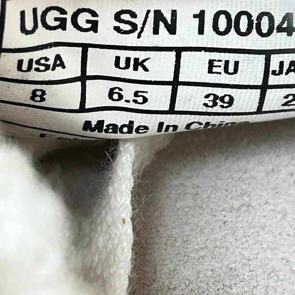 UGG Evera Lace-Up Canvas Shearling Fleece Lined Sneakers Shoes Womens Size 8 - Picture 9 of 9